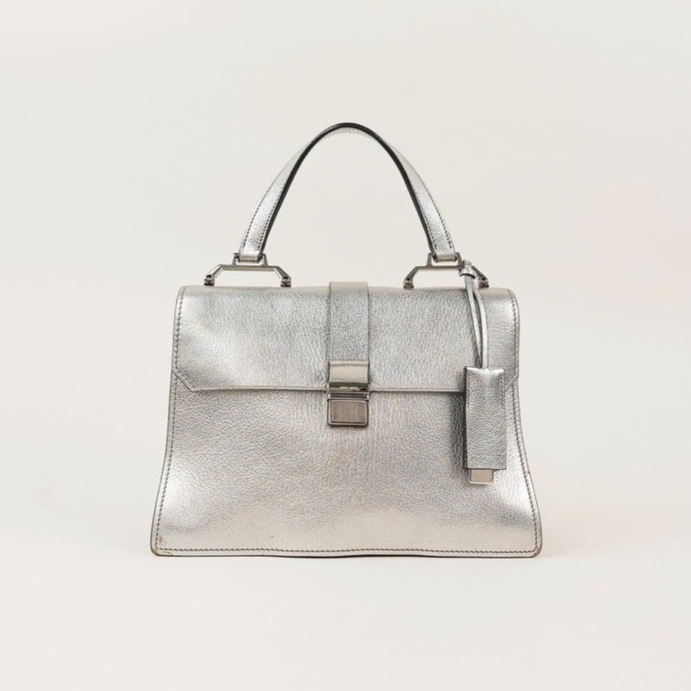 Miu Miu Cromo Madras Bandoliera Shoulder Bag